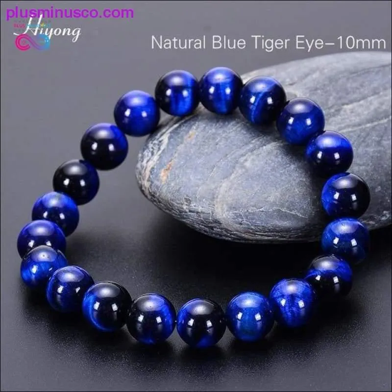 Green Tiger Eye Bracelet Natural Stone Energy Healing Beads