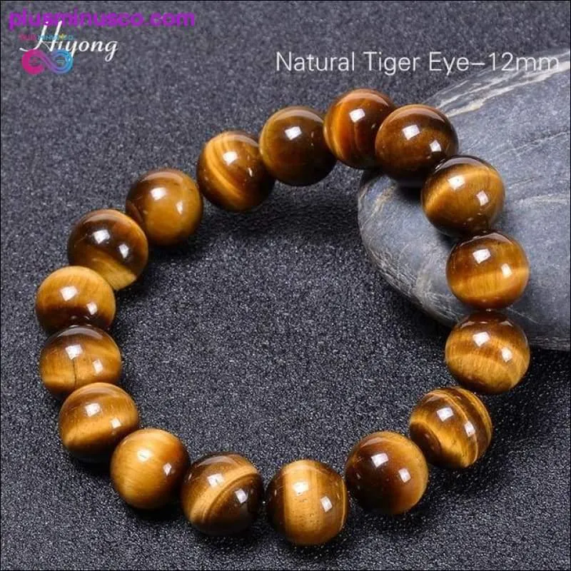 Green Tiger Eye Bracelet Natural Stone Energy Healing Beads