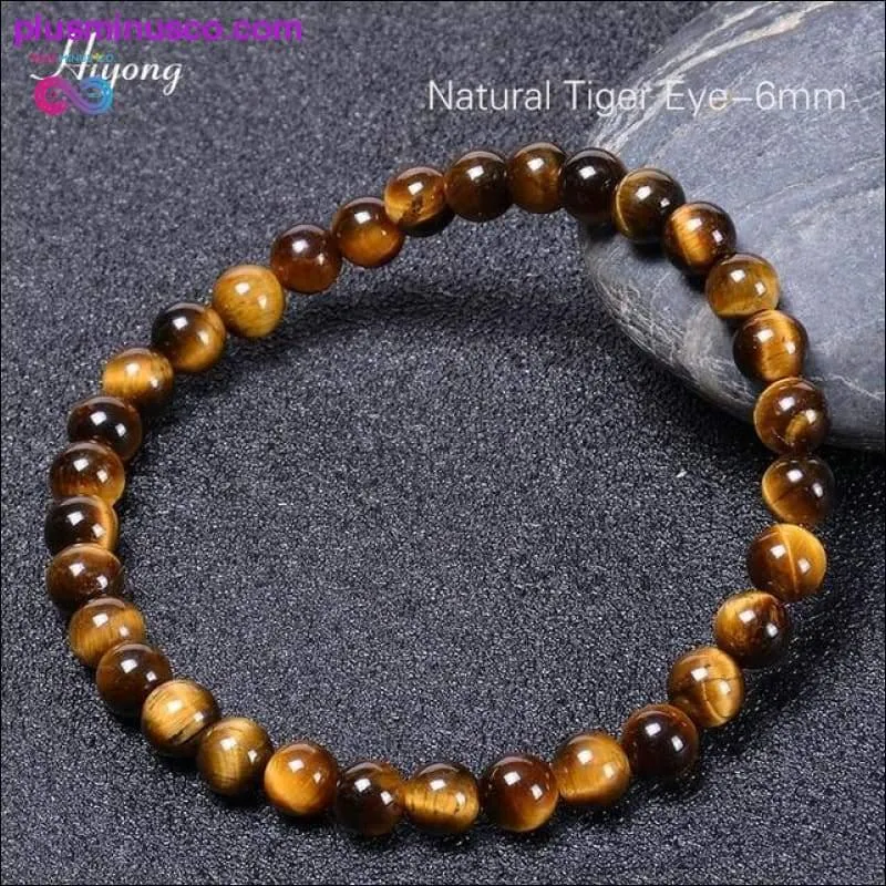 Green Tiger Eye Bracelet Natural Stone Energy Healing Beads