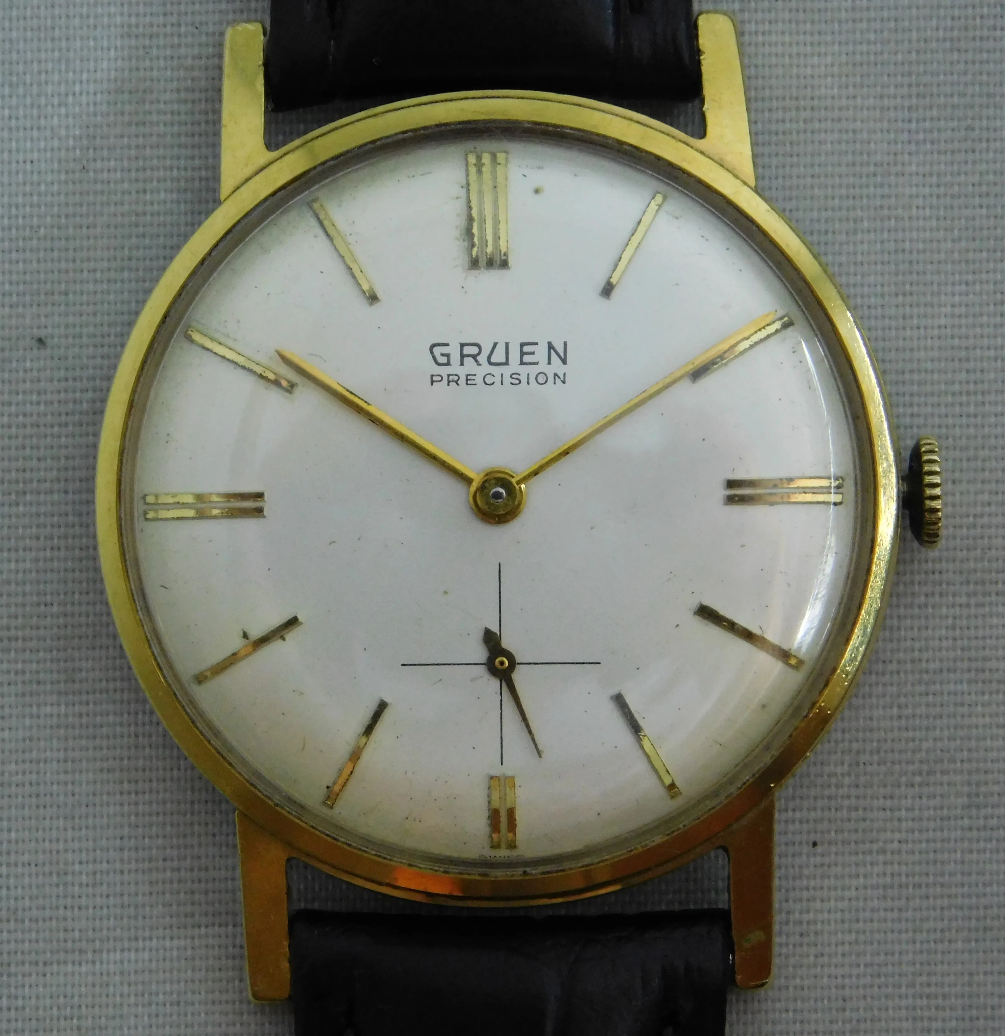 Gruen Precision 510 James Bond 007 Sean Connery Vintage 1960's Mens Watch....33mm