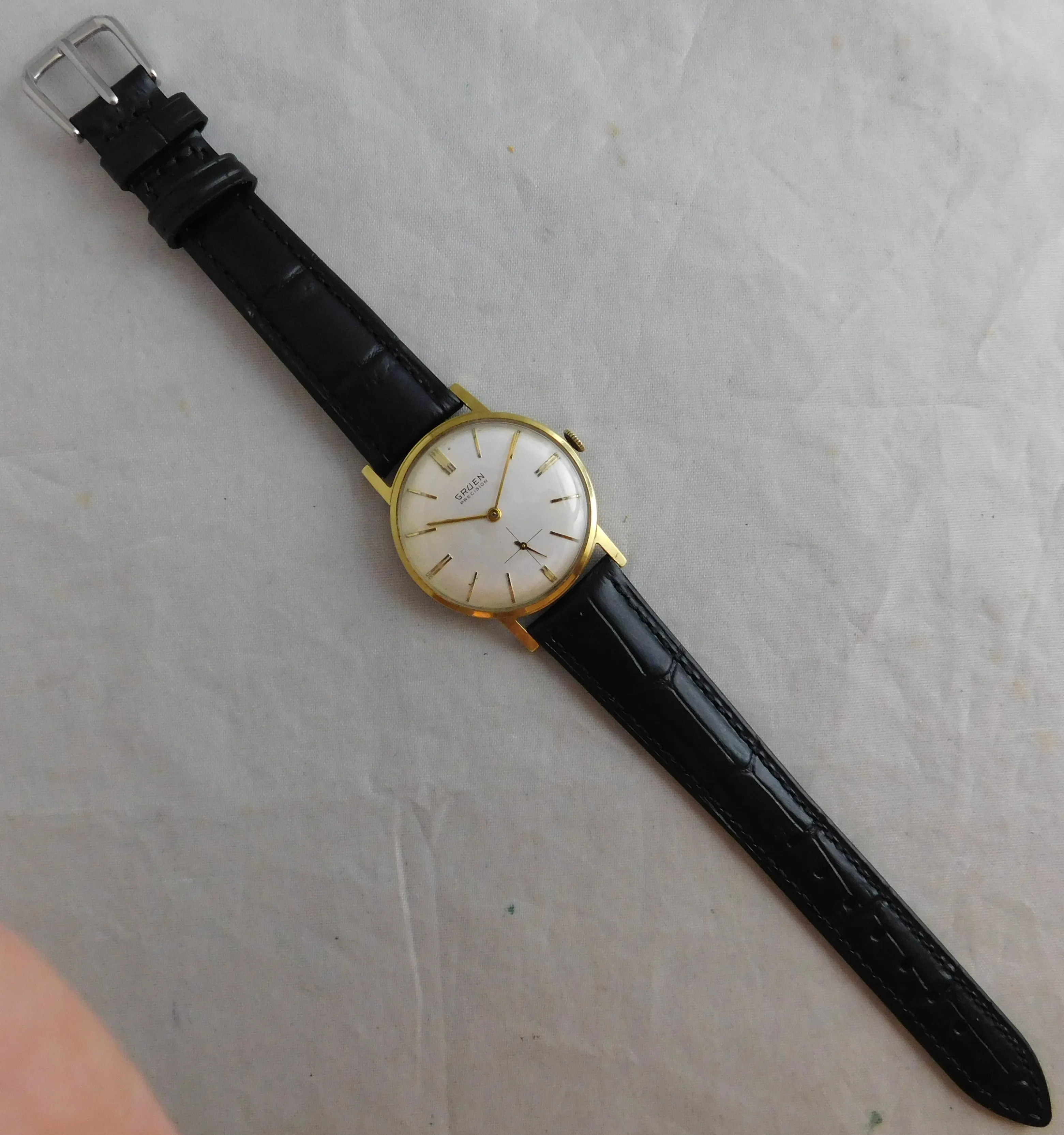 Gruen Precision 510 James Bond 007 Sean Connery Vintage 1960's Mens Watch....33mm
