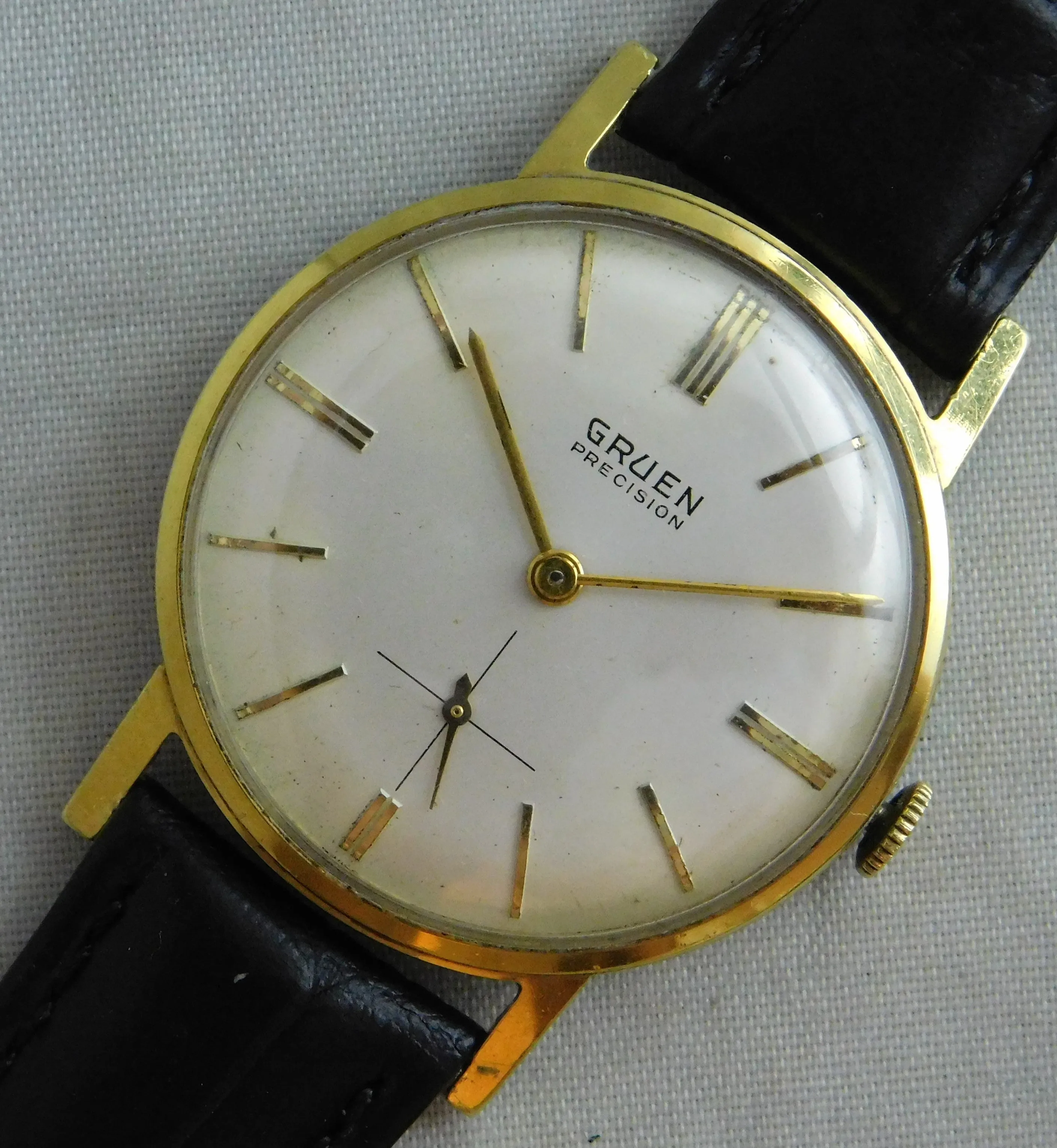 Gruen Precision 510 James Bond 007 Sean Connery Vintage 1960's Mens Watch....33mm