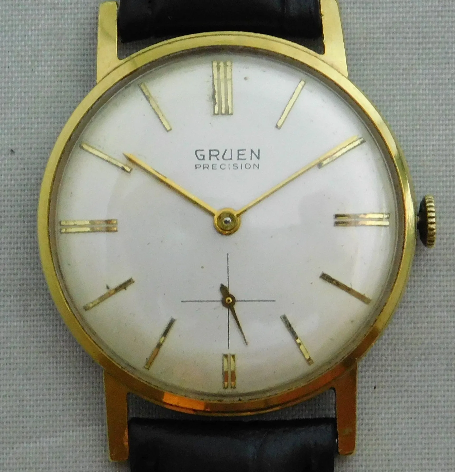 Gruen Precision 510 James Bond 007 Sean Connery Vintage 1960's Mens Watch....33mm