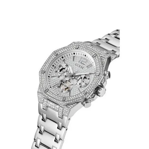 Guess Momentum Silver Tone Multi-Function Gents Watch GW0419G1