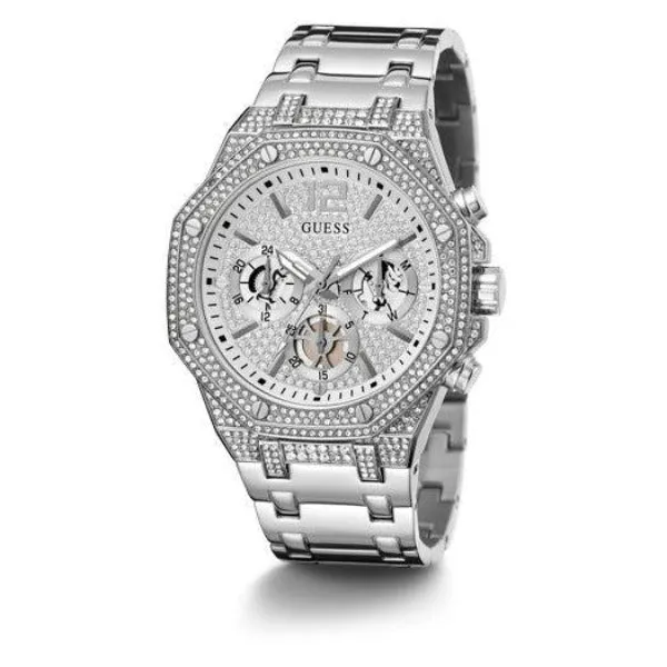 Guess Momentum Silver Tone Multi-Function Gents Watch GW0419G1