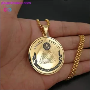 Hip Hop Round Coin All Seeing Eye of Providence Pendants