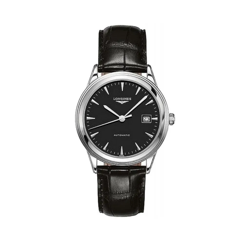 LONGINES Flagship Automatic Stainless Steel Black Mens Watch L48744522