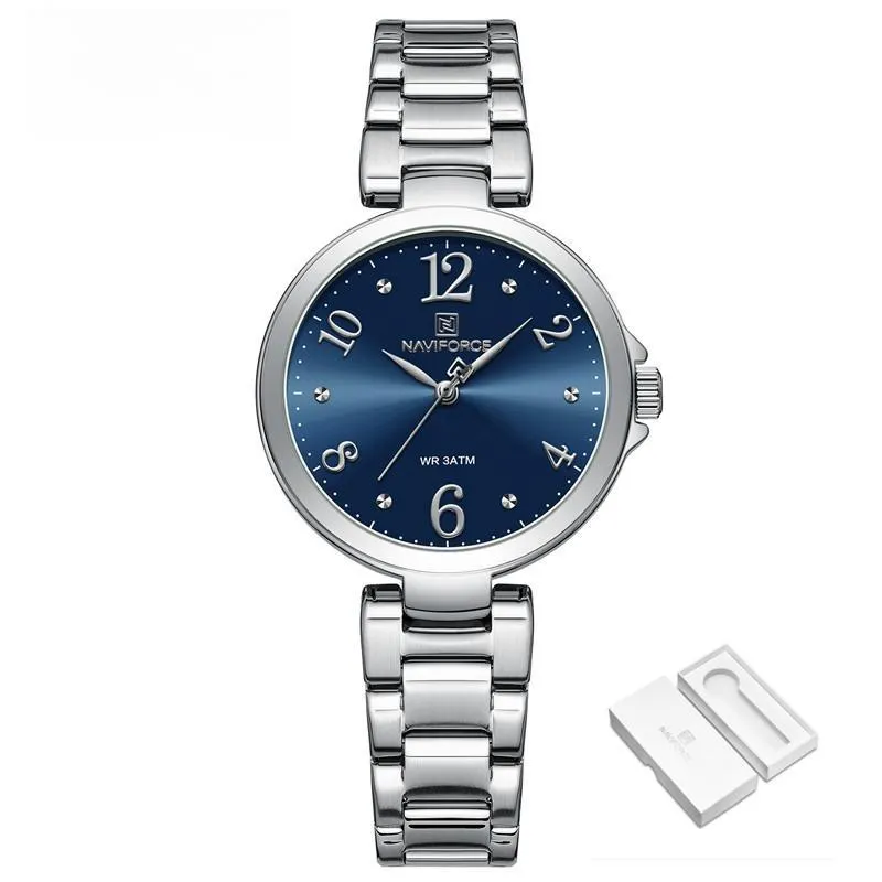 Luxury Quartz Watches For Women Fashion Simple Stainless Steel Waterproof Ladies Wristwatch