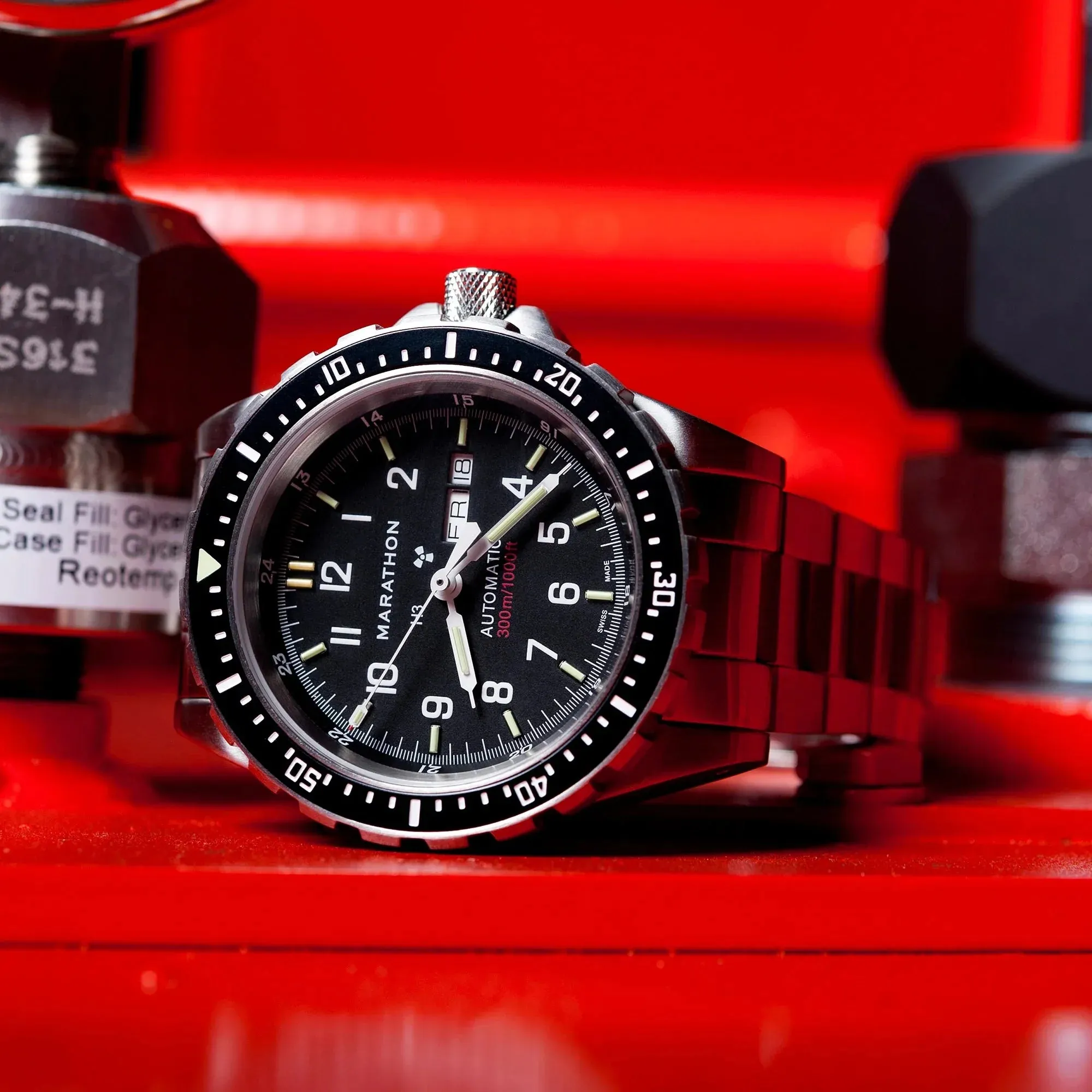 Marathon Jumbo Diver's Automatic (JDD) - 46mm No Government Markings Stainless Steel WW194021BRACE