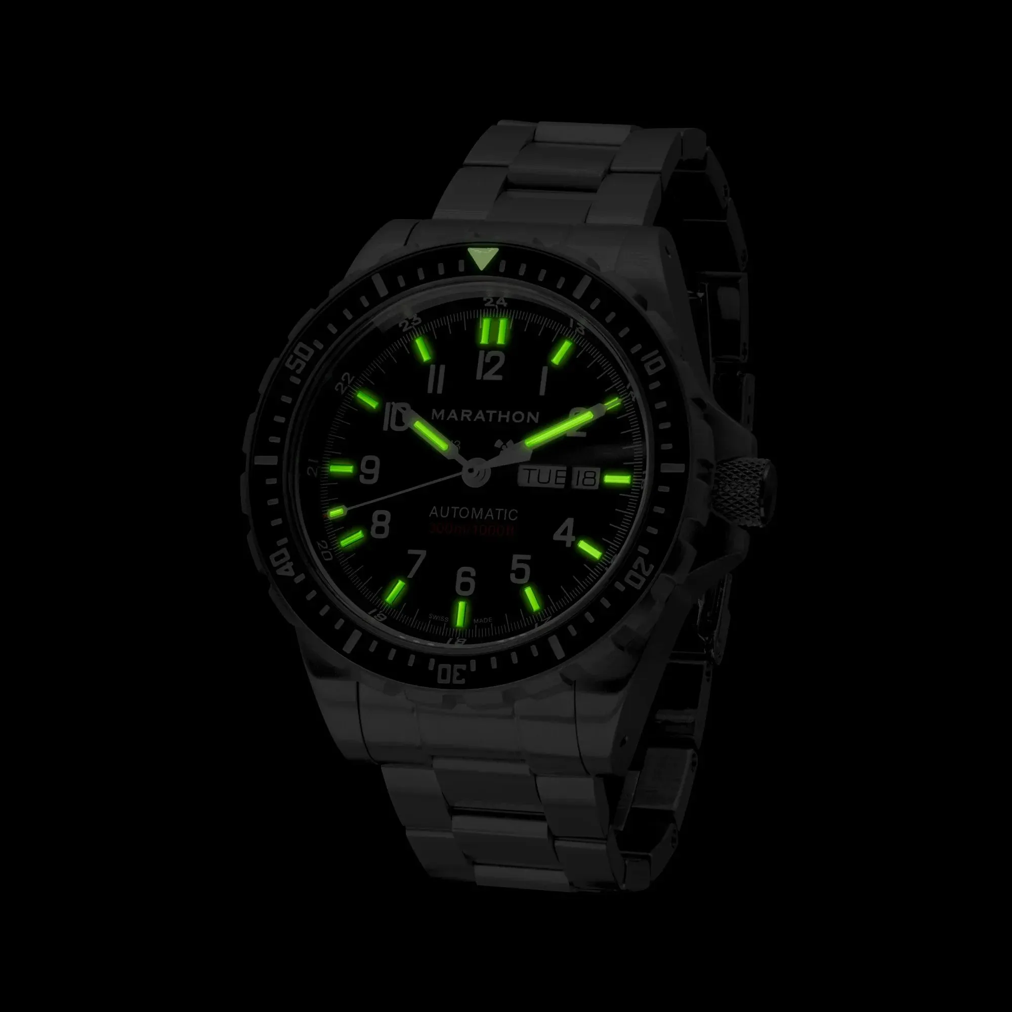 Marathon Jumbo Diver's Automatic (JDD) - 46mm No Government Markings Stainless Steel WW194021BRACE
