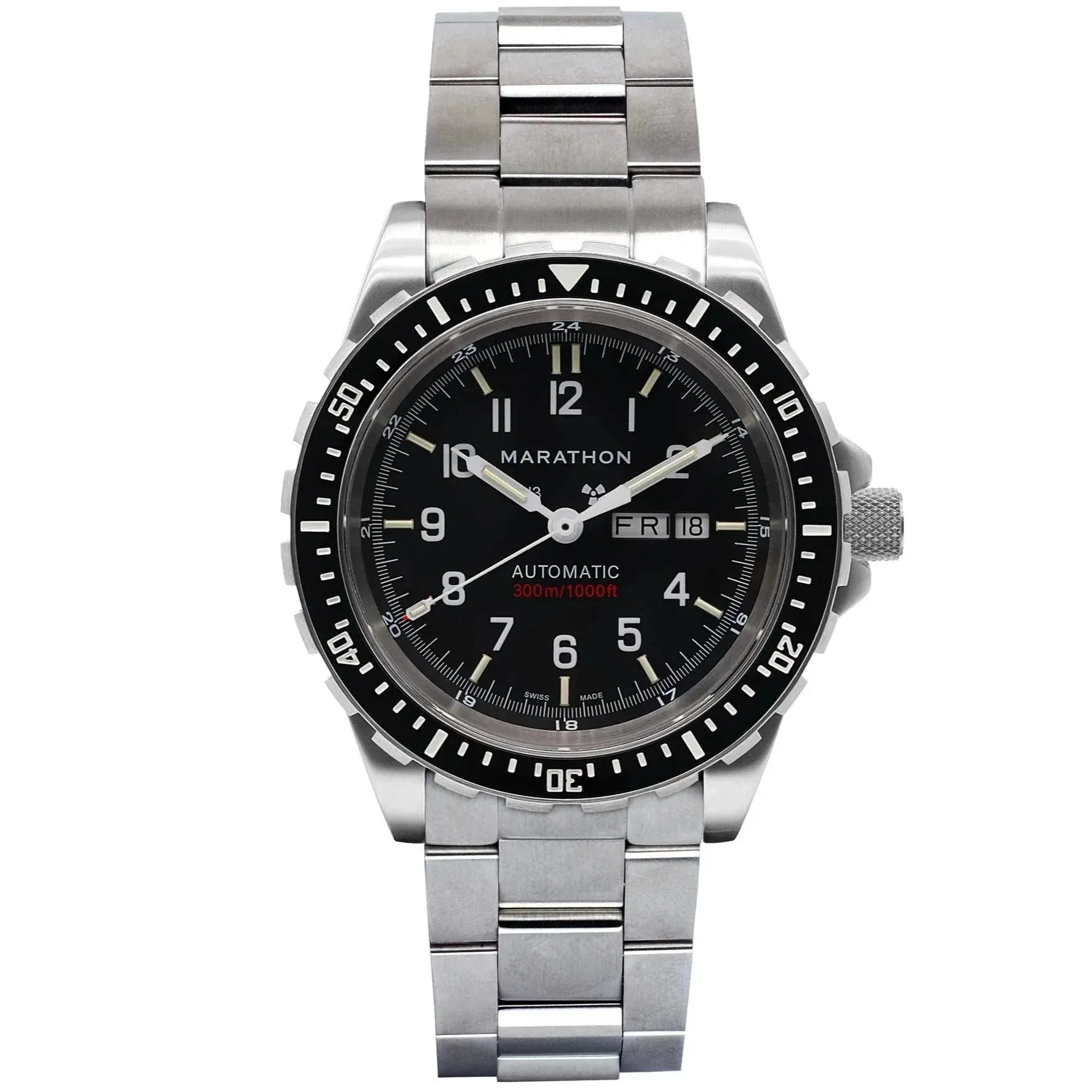 Marathon Jumbo Diver's Automatic (JDD) - 46mm No Government Markings Stainless Steel WW194021BRACE