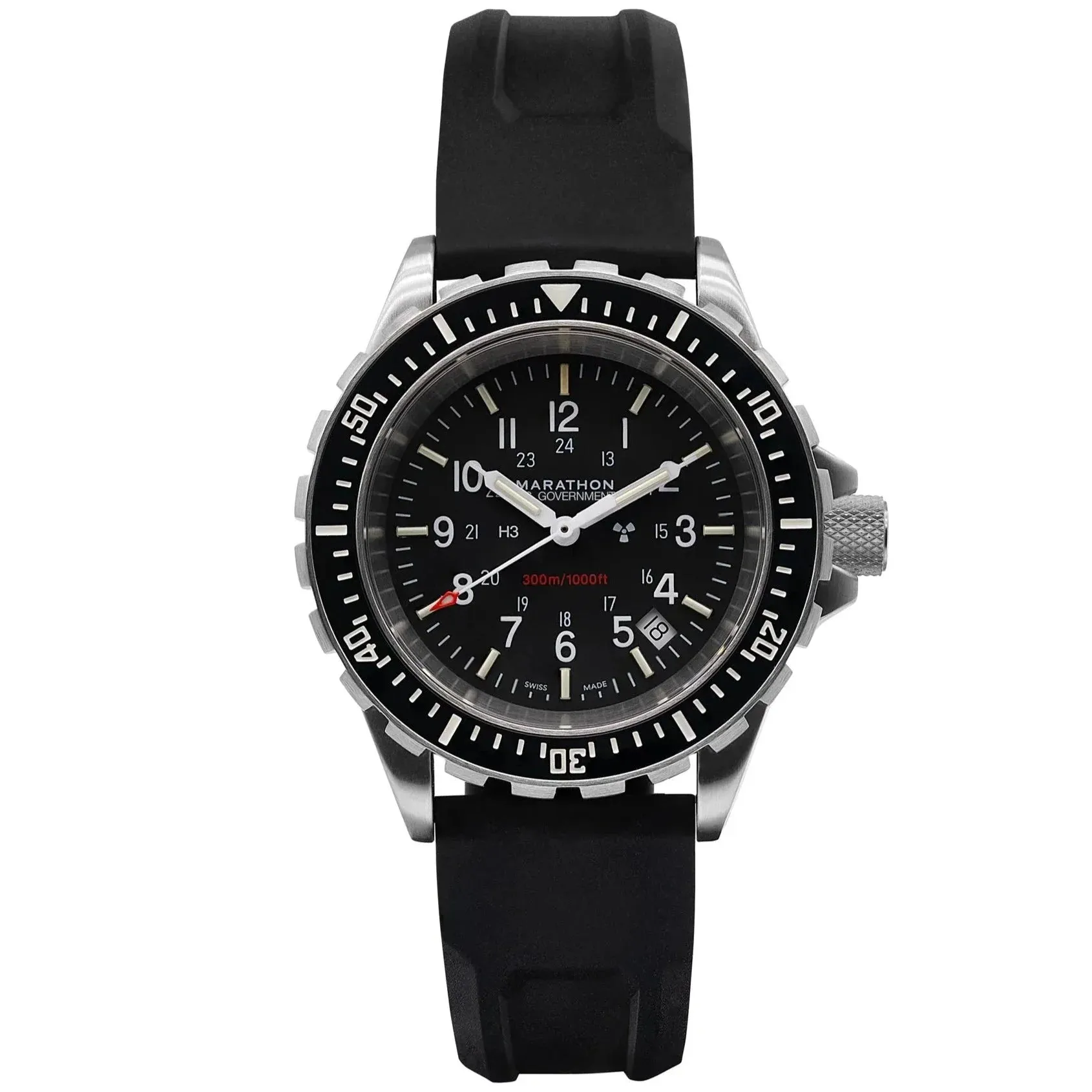 Marathon Large Diver's Quartz (TSAR) - 41mm US Government Marking Stainless Steel WW194007