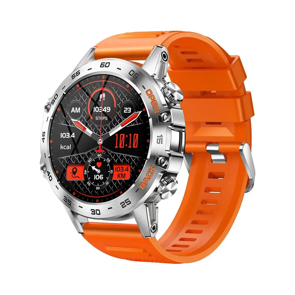 MELANDA Steel 1.39" Bluetooth Call Smart Watch Men Sports Fitness Tracker Watches IP67 Waterproof Smartwatch for Android IOS K52