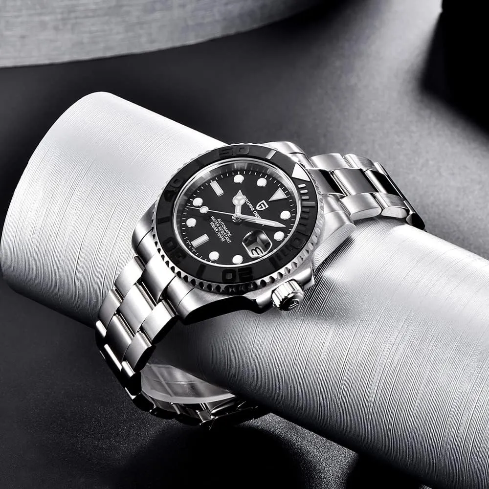 Men Watches Pagani Design Watch for Men Automatic NH35 Mechanical 100M Waterproof Stainless Steel Sapphire Glass Yacht Wristwatch PD-1651