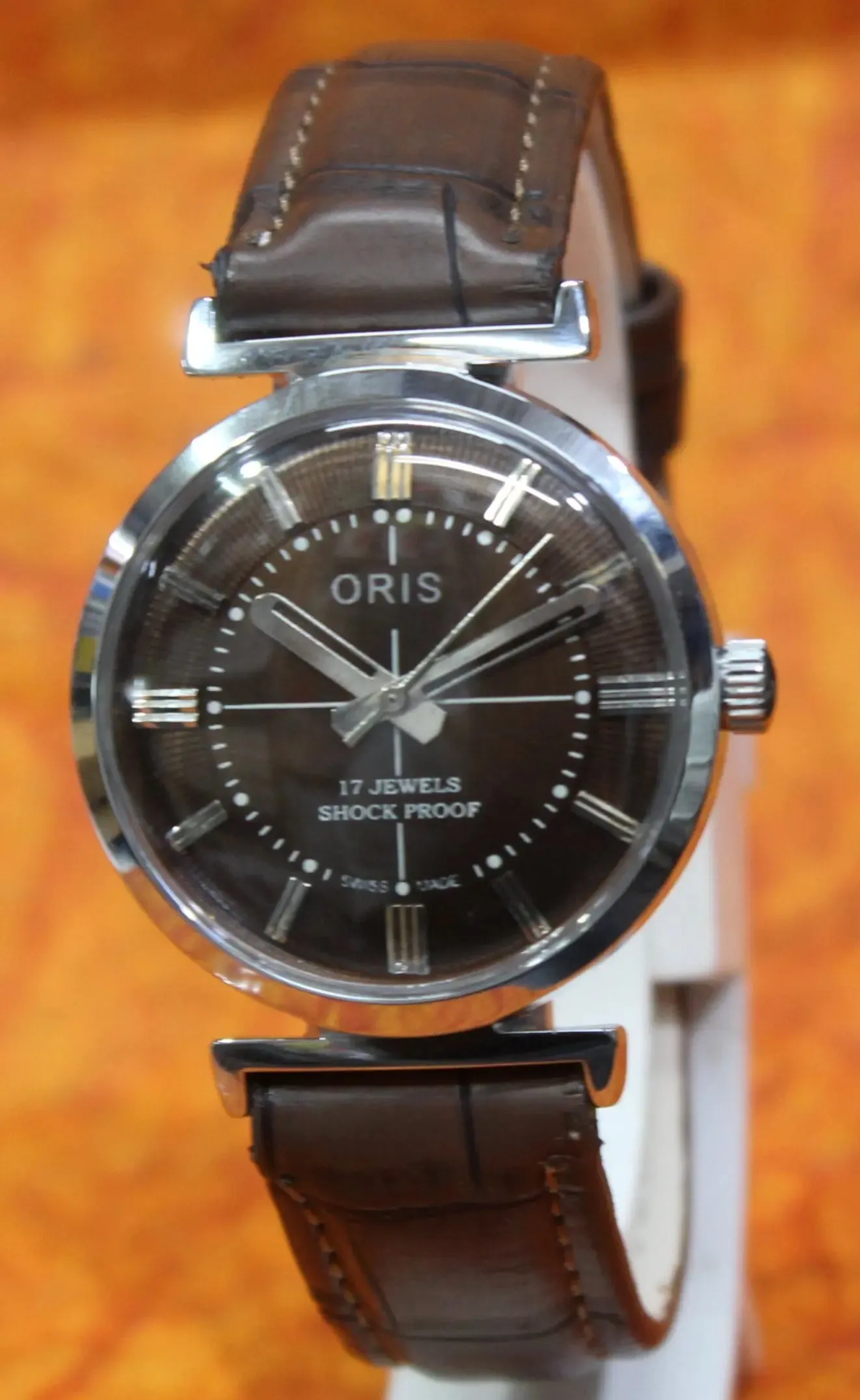 Men's Antique Watch ORIS Vintage 17 Jewels ST96 Mechanical Hand Wind Mechanism