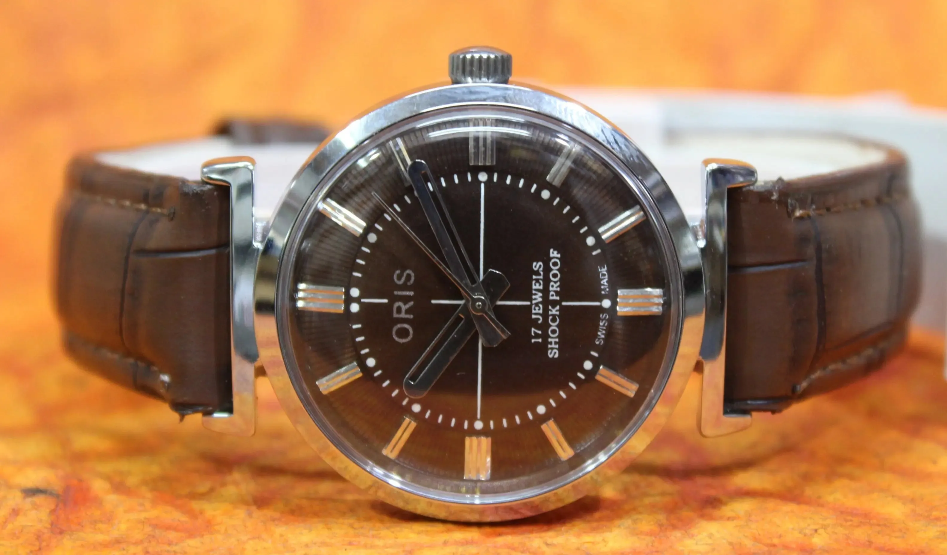 Men's Antique Watch ORIS Vintage 17 Jewels ST96 Mechanical Hand Wind Mechanism