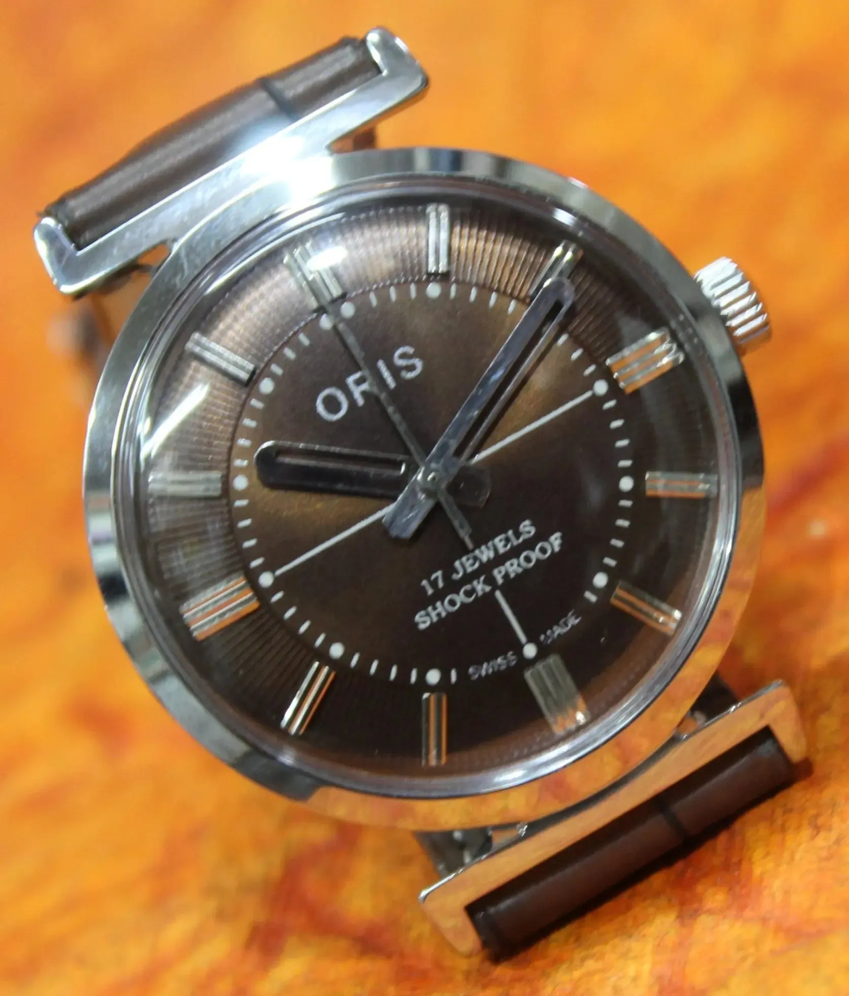 Men's Antique Watch ORIS Vintage 17 Jewels ST96 Mechanical Hand Wind Mechanism