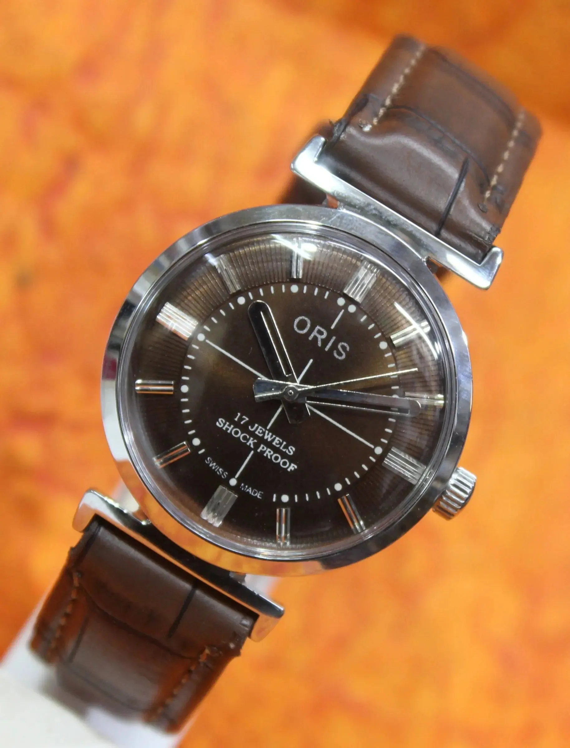 Men's Antique Watch ORIS Vintage 17 Jewels ST96 Mechanical Hand Wind Mechanism