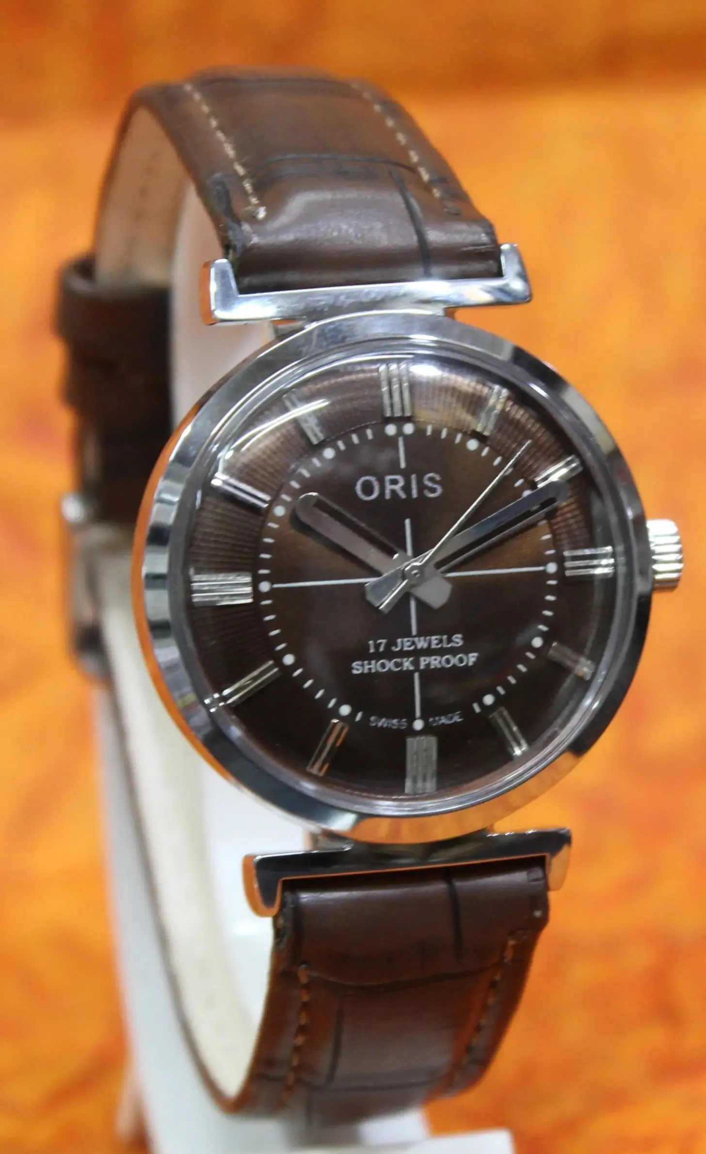 Men's Antique Watch ORIS Vintage 17 Jewels ST96 Mechanical Hand Wind Mechanism