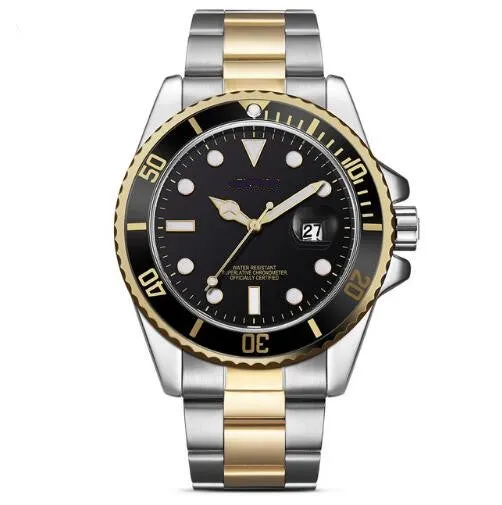 Mens Stainless Steel Analog Dress Watch Waterproof Mechanical Stem