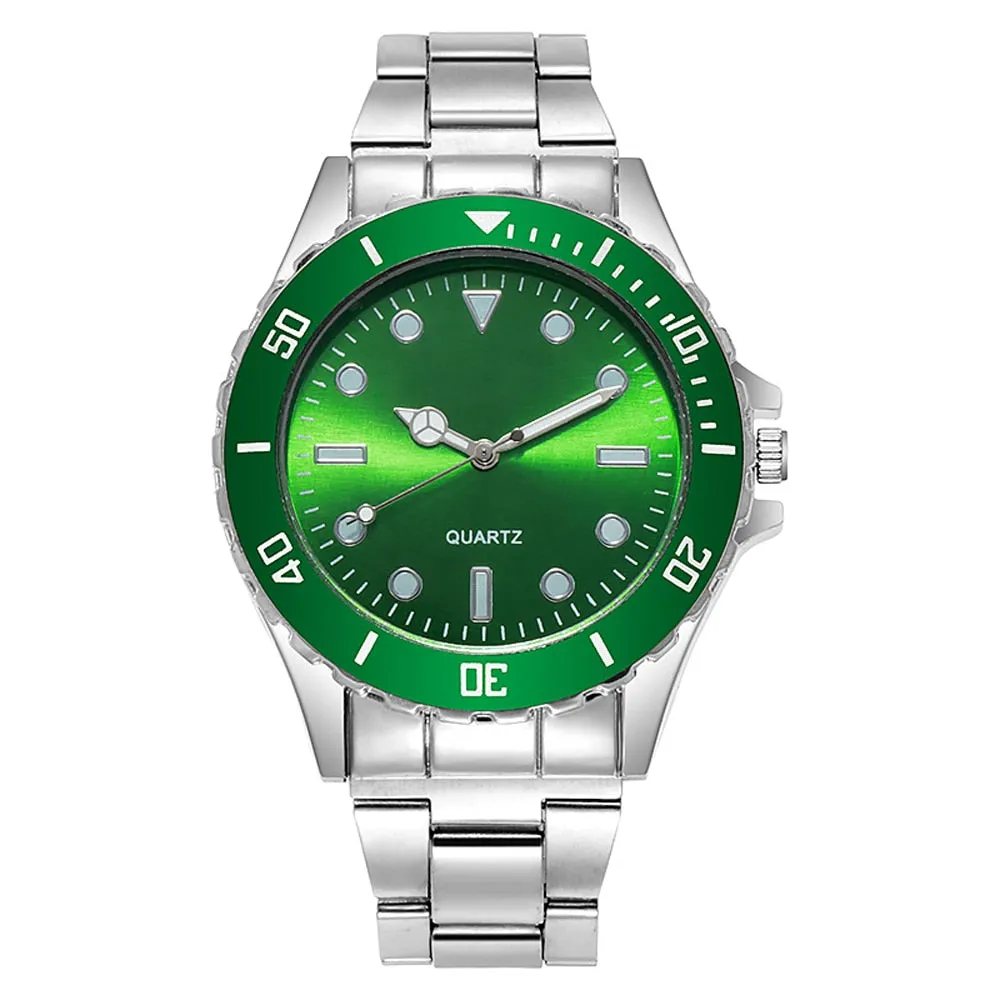 Men's Watch Stainless Steel Clock Male Watches Men Quartz Wrist Watch