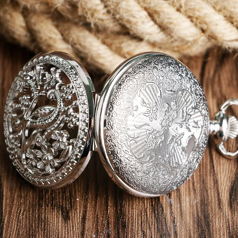 Mermaid Quartz Pocket Watch