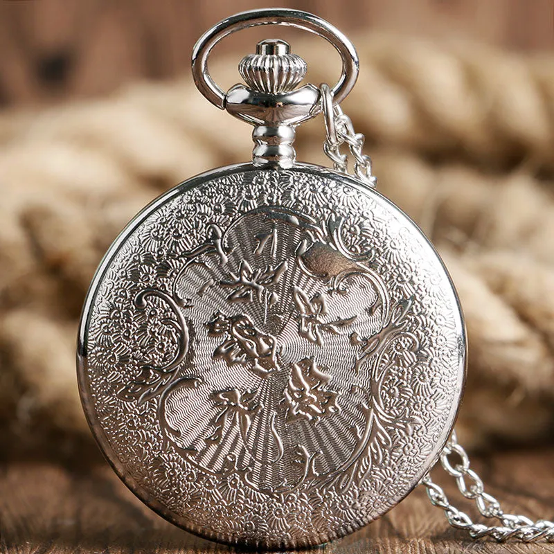 Mermaid Quartz Pocket Watch