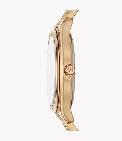Michael Kors Women's Mindy Three-Hand Gold-Tone Steel Watch MK7078