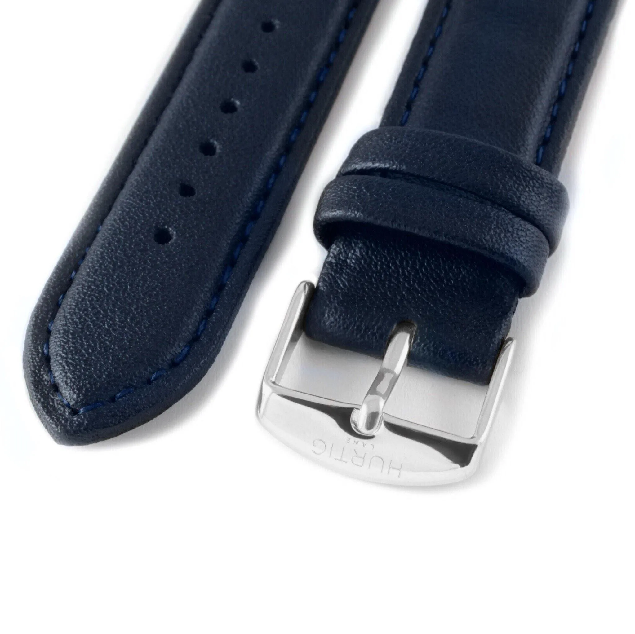 Moderno Vegan Leather Watch Silver, Black & Midnight Blue