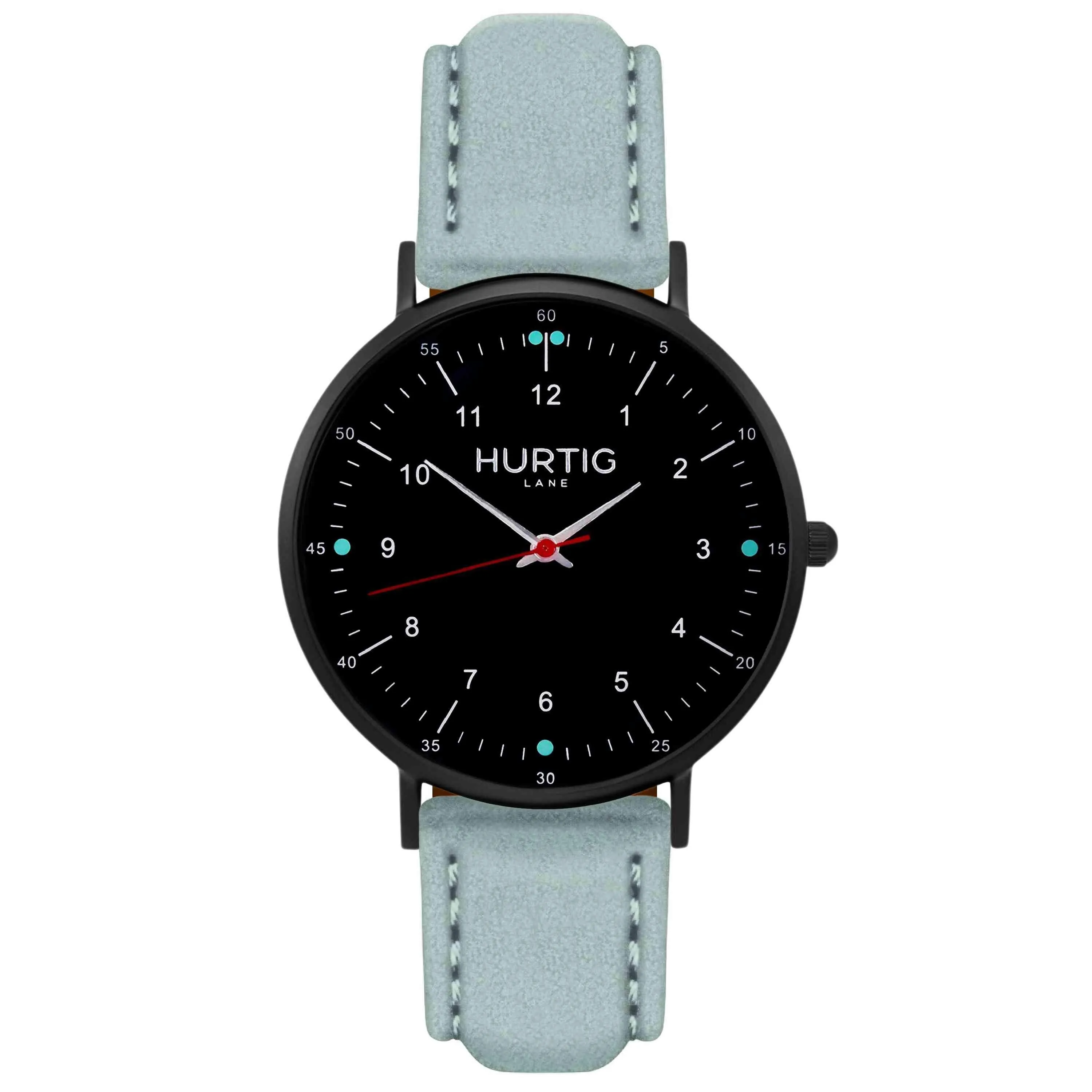 Moderno Vegan Suede Watch All Black & Mustard