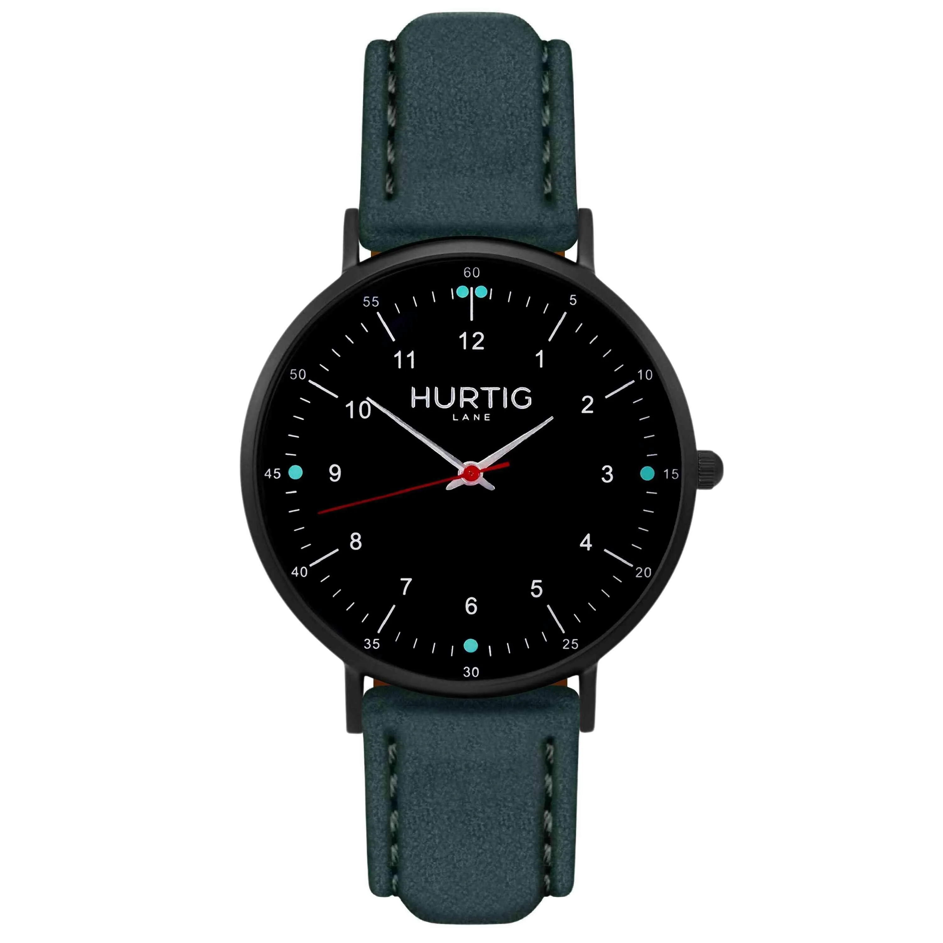Moderno Vegan Suede Watch All Black & Mustard