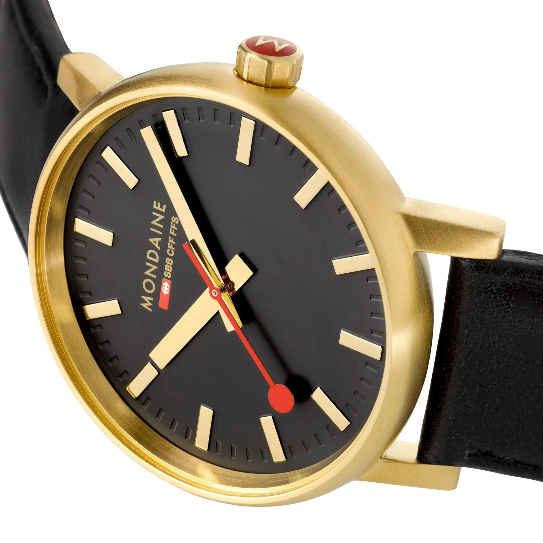 Mondaine Official EVO2 Golden Stainless Steel Watch MSE.40122.LB