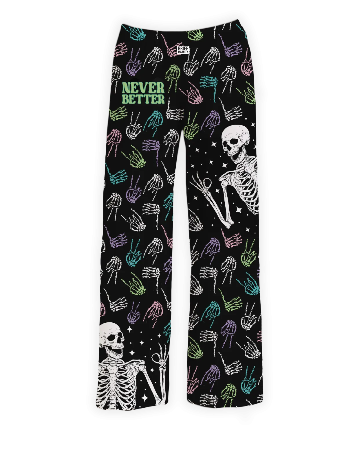 Never Better Skeleton Pajama Pants