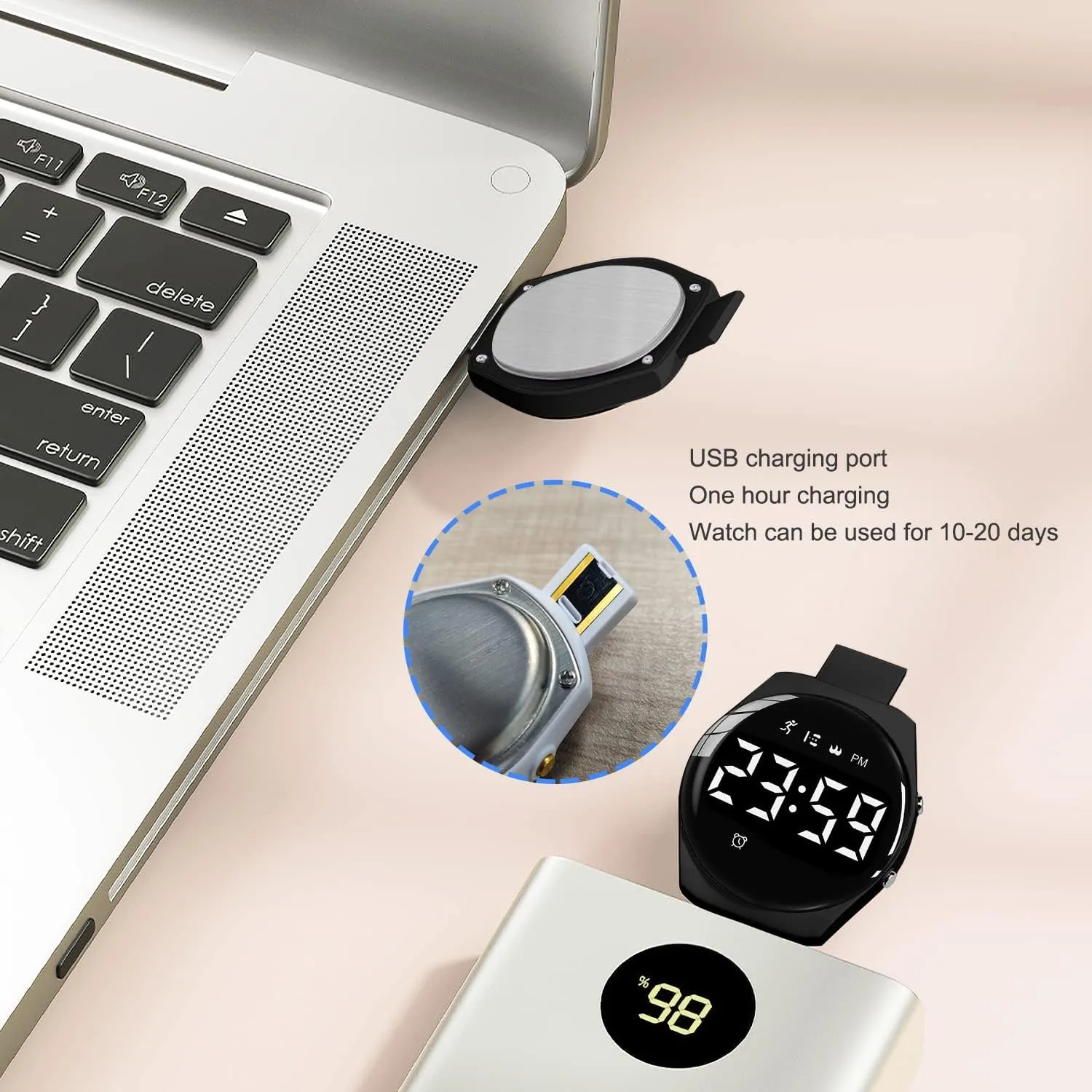 NN BEN NEVIS Kids Watch, Digital Watch for Boys Girls, Sport Watch with Fitness Tracker, Alarm Clock, Stopwatch, No App and Waterproof, Watch for Kids Ages 5-12