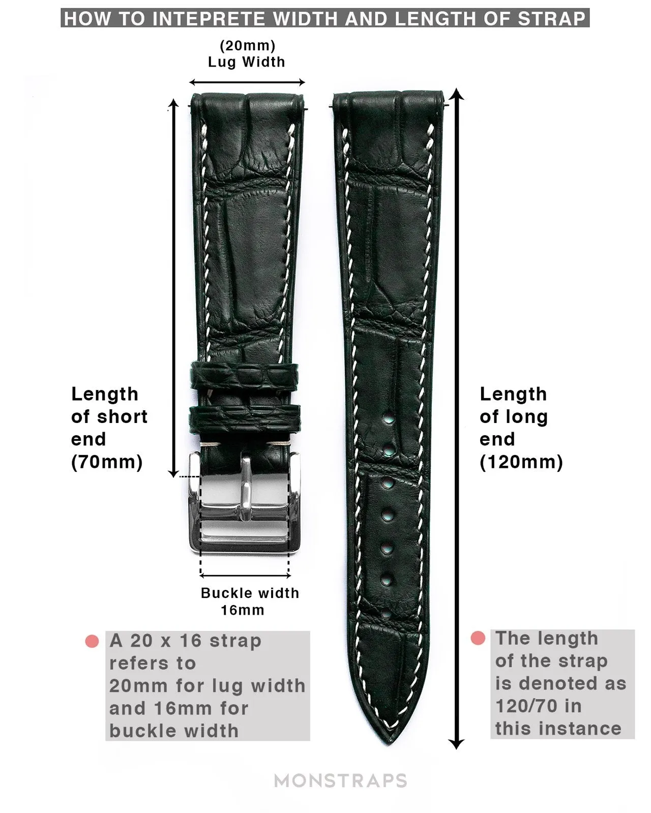 Nubuck Leather Strap (Black)