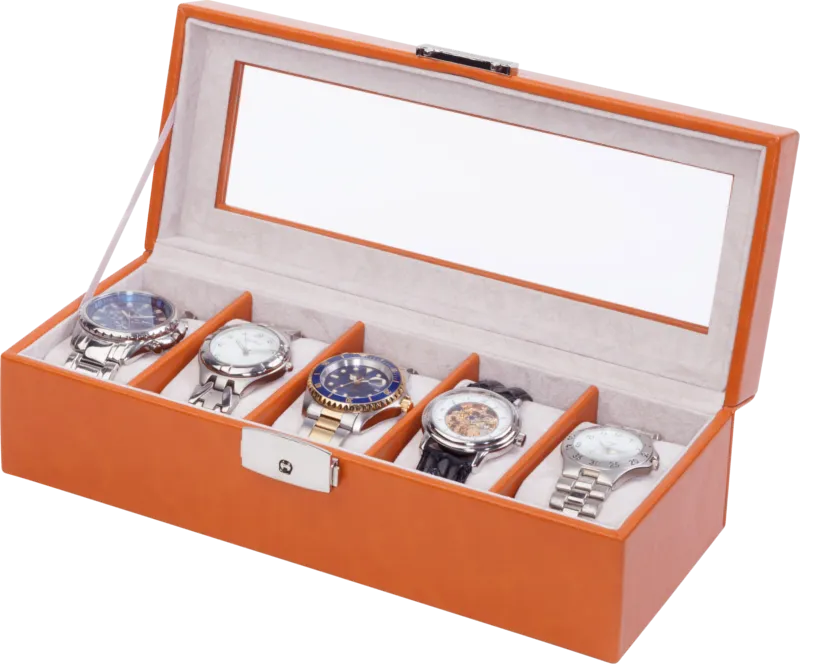 Orbita - Roma 5 Watch Storage Case | Saddle Leather