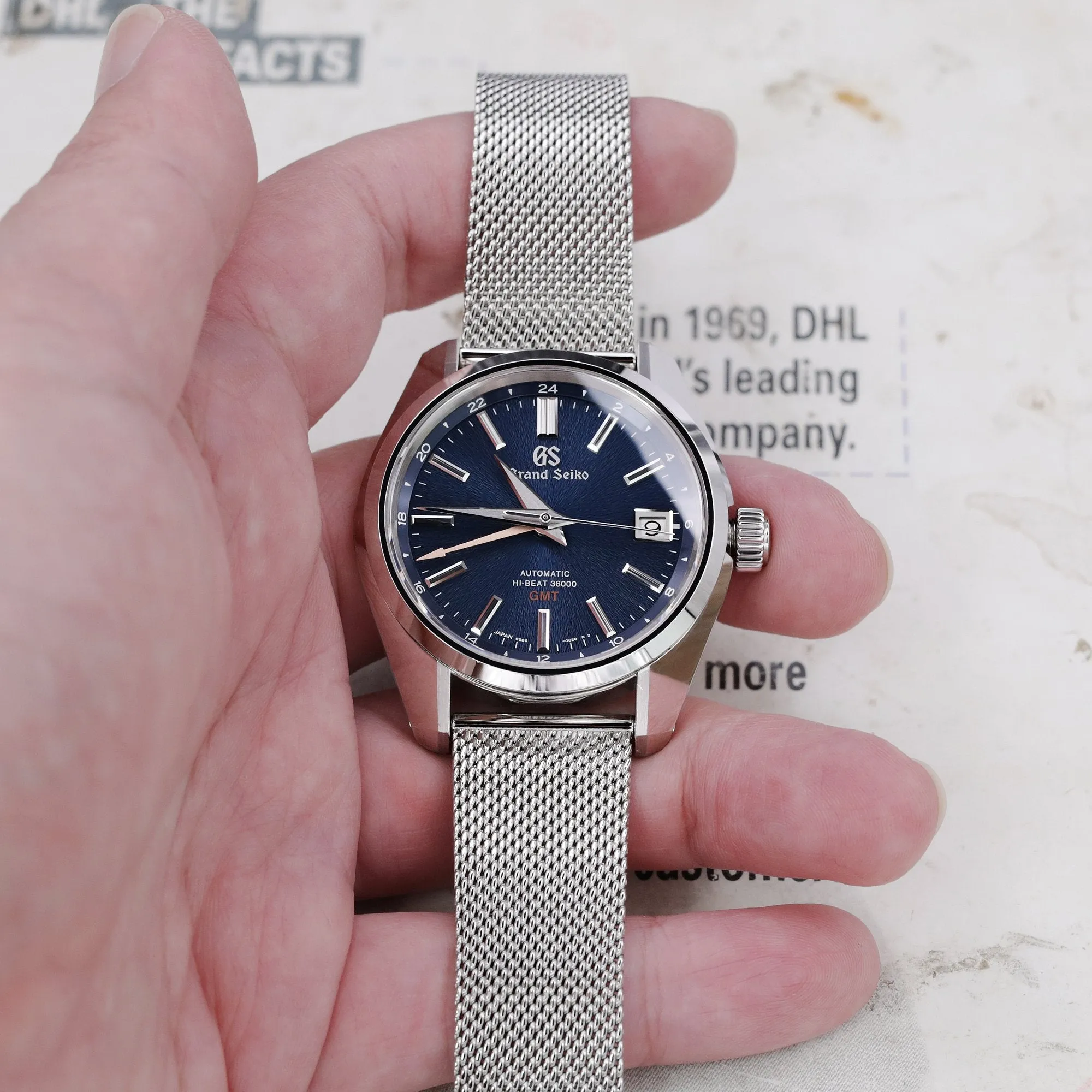 Quick Release Classic Superfine Mesh Watch Band, 18mm, 19mm, 20mm or 22mm, Polished