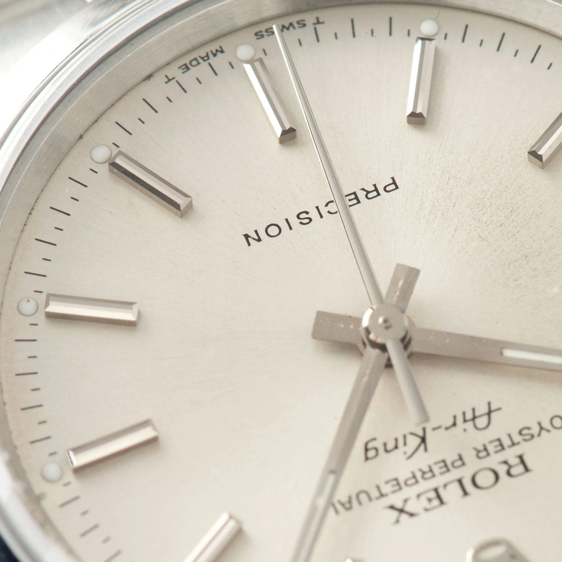 Rolex Air King Silver Soleil Dial  Ref 14000