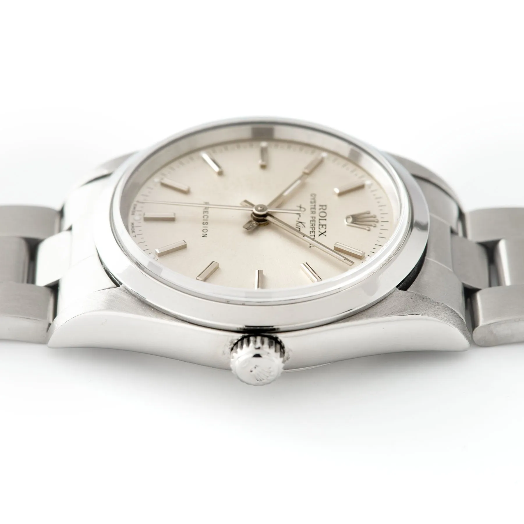 Rolex Air King Silver Soleil Dial  Ref 14000