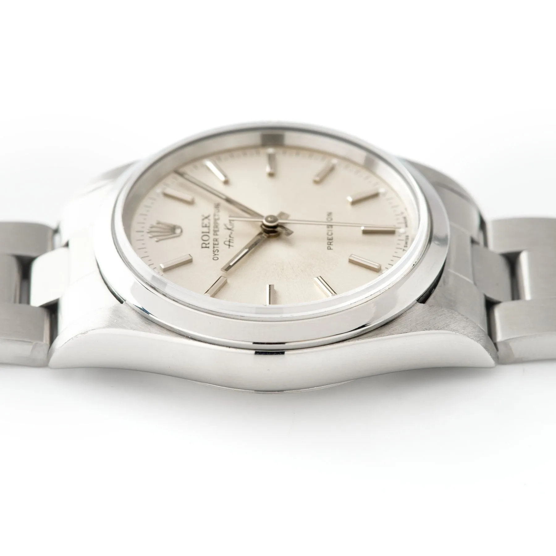 Rolex Air King Silver Soleil Dial  Ref 14000