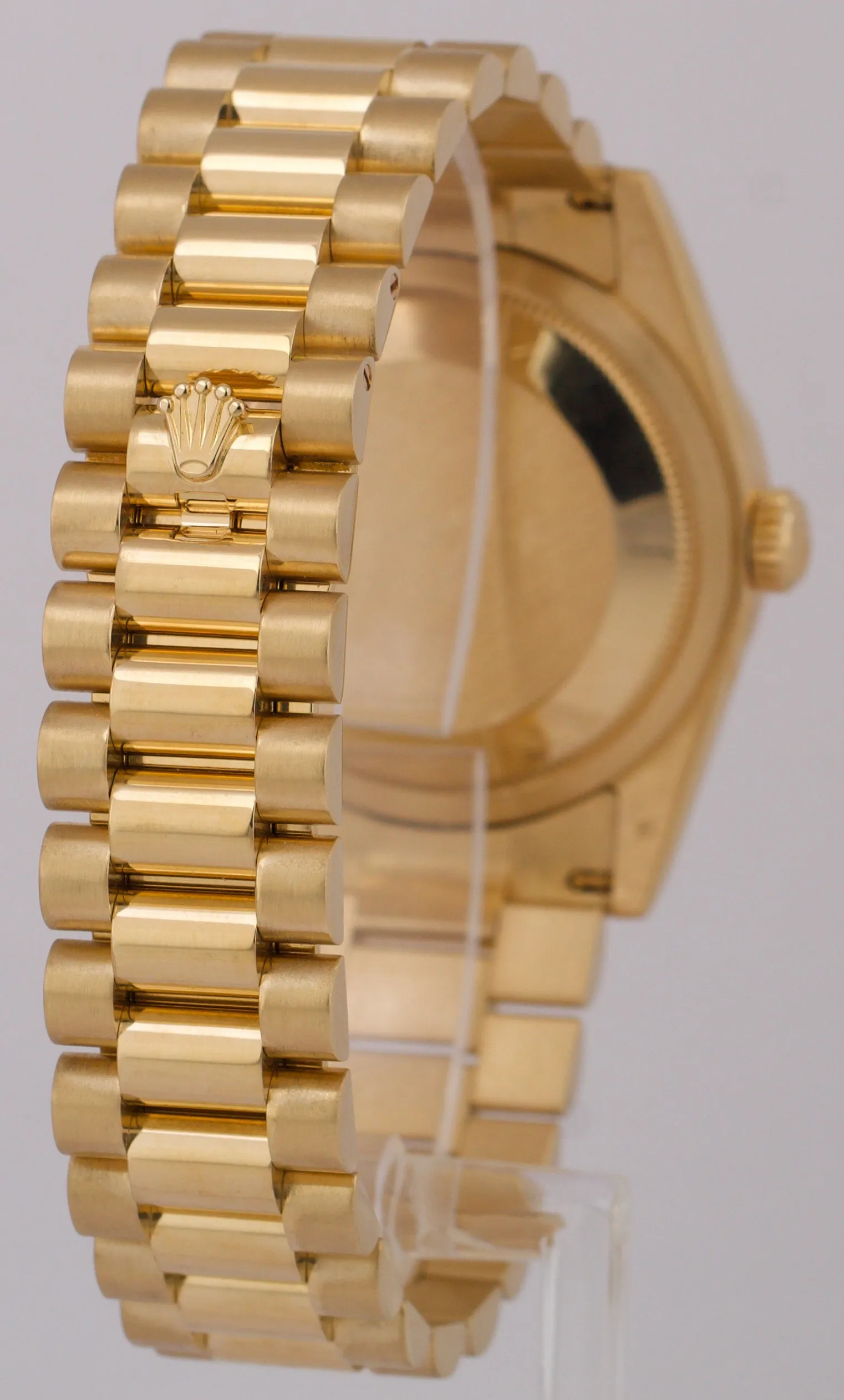 Rolex Day-Date President CHAMPAGNE ROMAN 36mm REHAUT 18K Gold NEW BUCKLE 118238