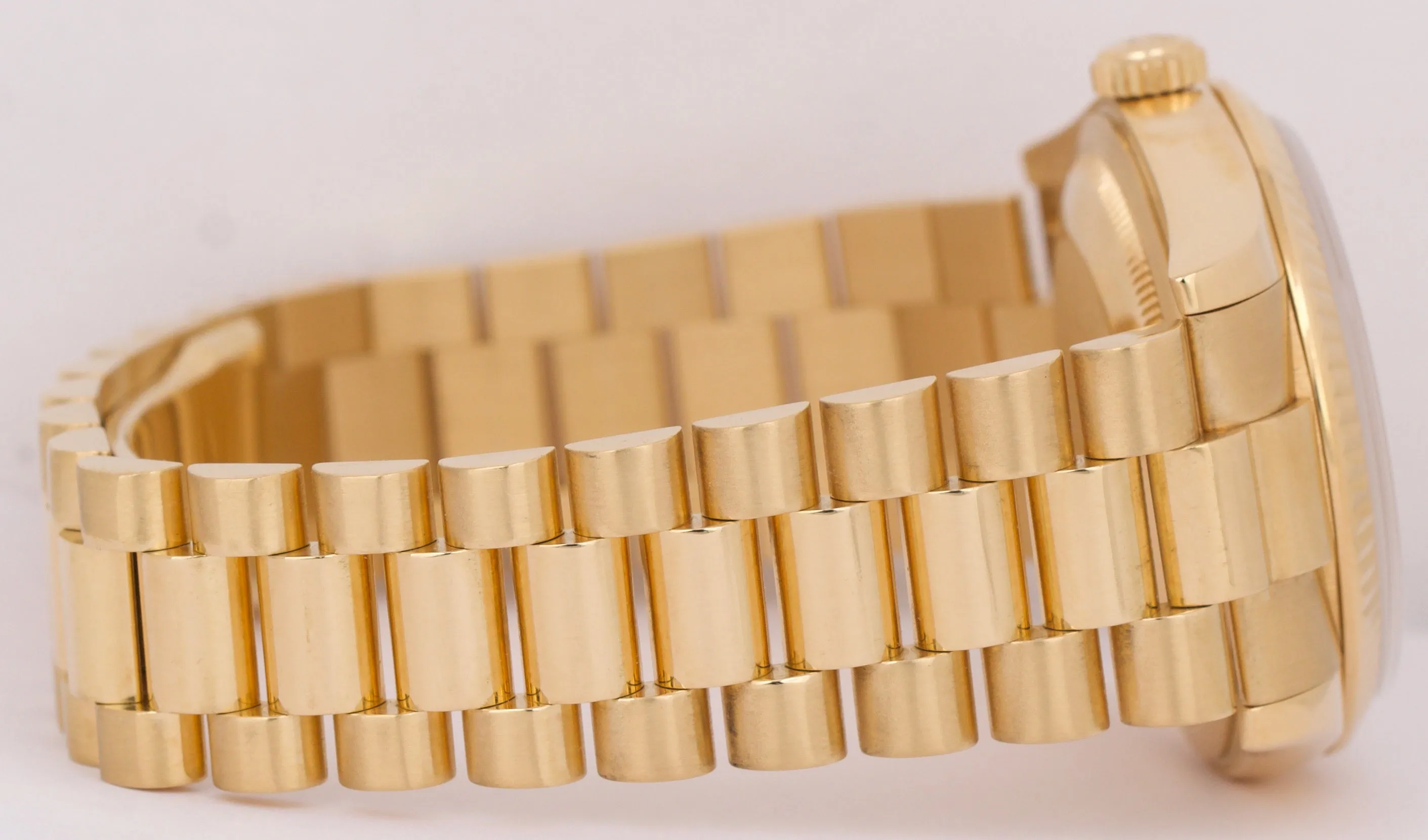 Rolex Day-Date President CHAMPAGNE ROMAN 36mm REHAUT 18K Gold NEW BUCKLE 118238