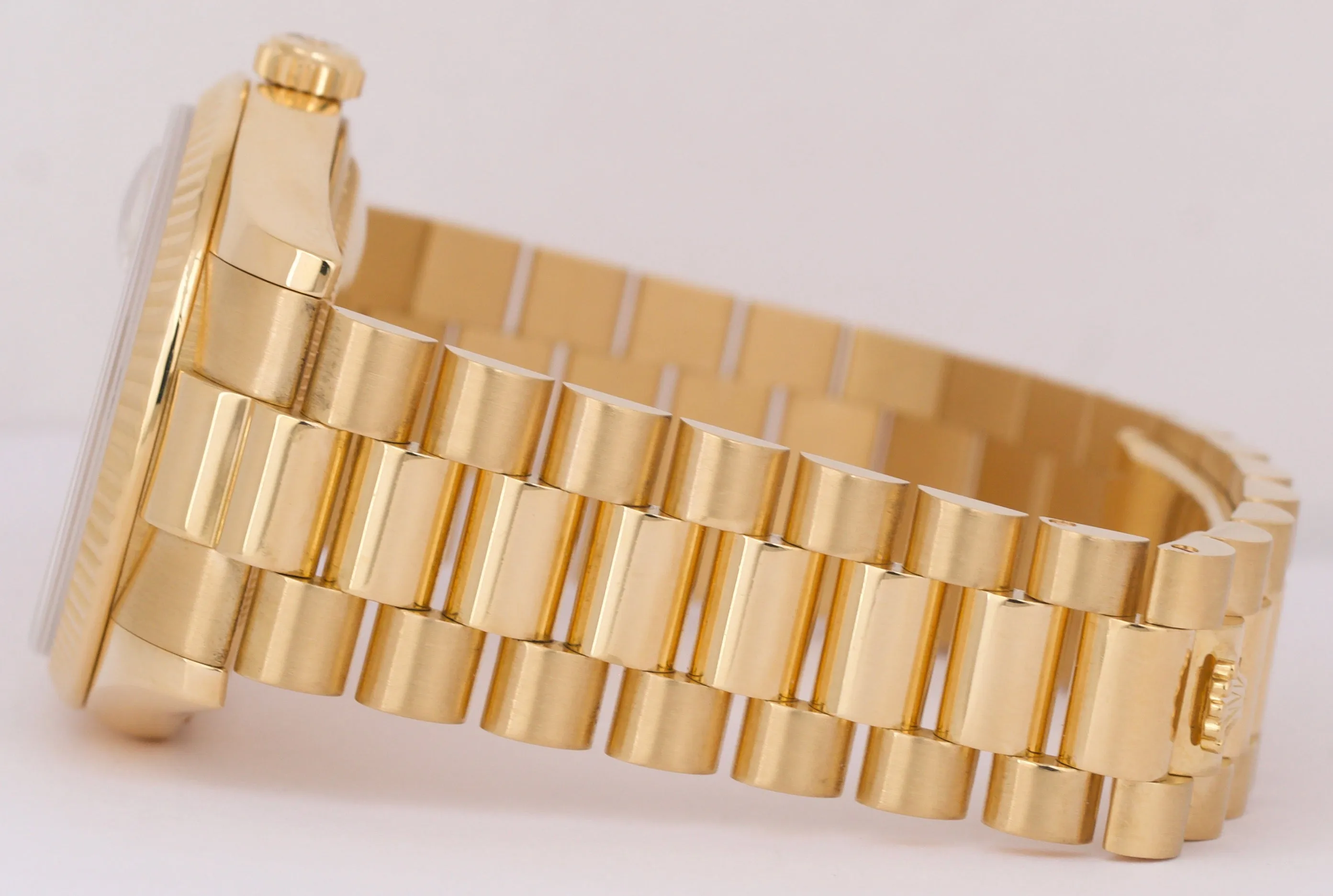 Rolex Day-Date President CHAMPAGNE ROMAN 36mm REHAUT 18K Gold NEW BUCKLE 118238