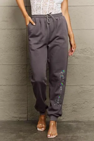 Simply Love cozy skeleton sweatpants