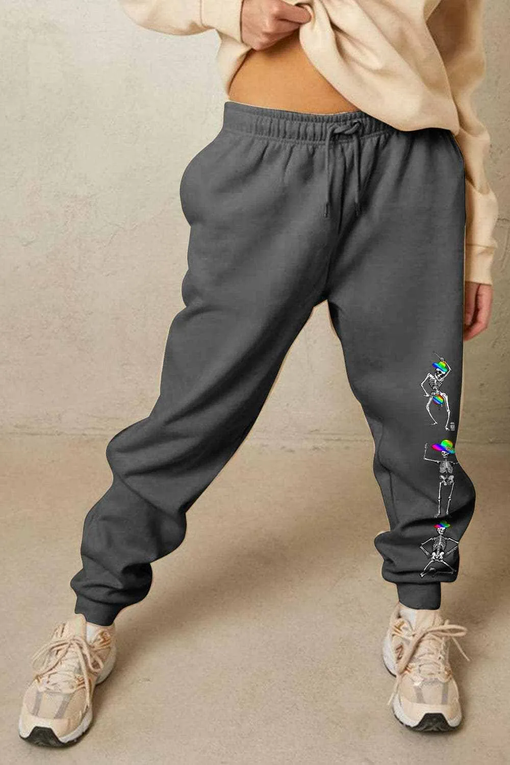 Simply Love cozy skeleton sweatpants