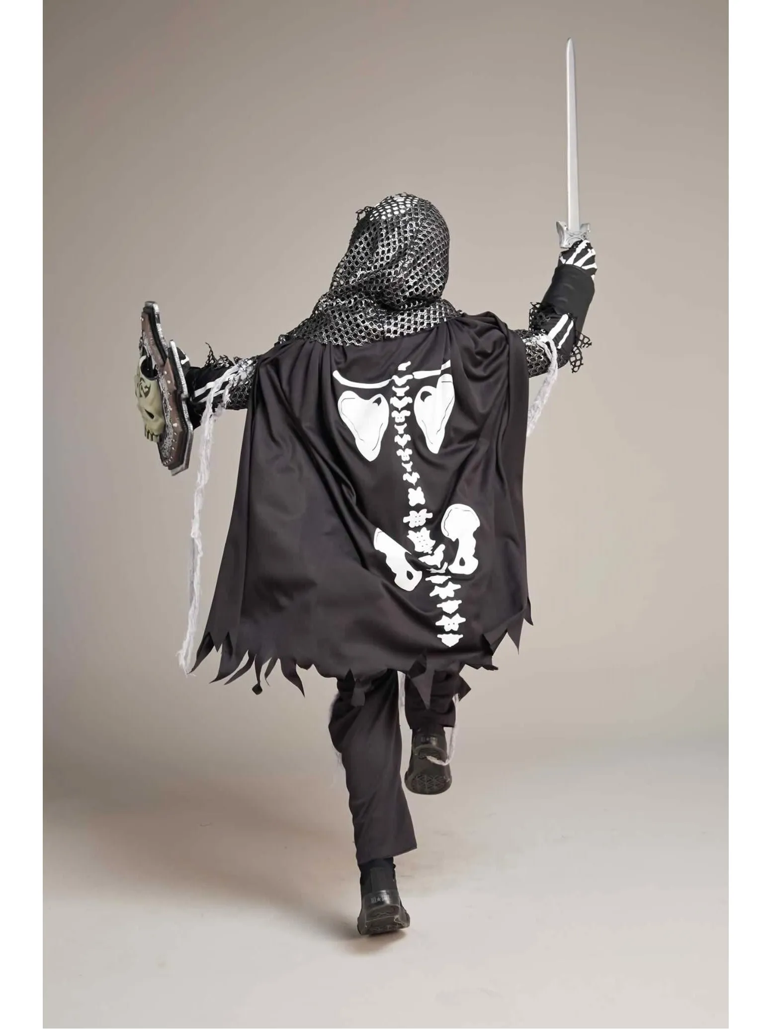 Skeleton Knight Costume For Boys