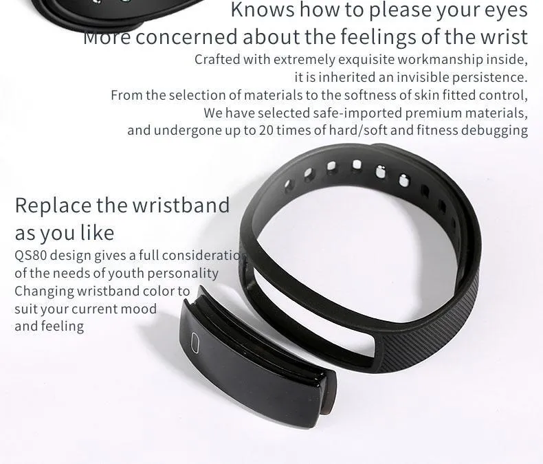 Smart Watch Bluetooth Heart Rate With Message Reminder And Sleep Monitoring for IOS Android