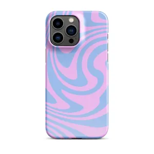Snap case for iPhone PINK SWIRL