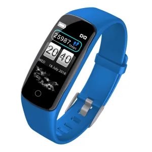 Sport Monitor Wrist Touch Fitness Tracker Smart Watch - Blue - Premium