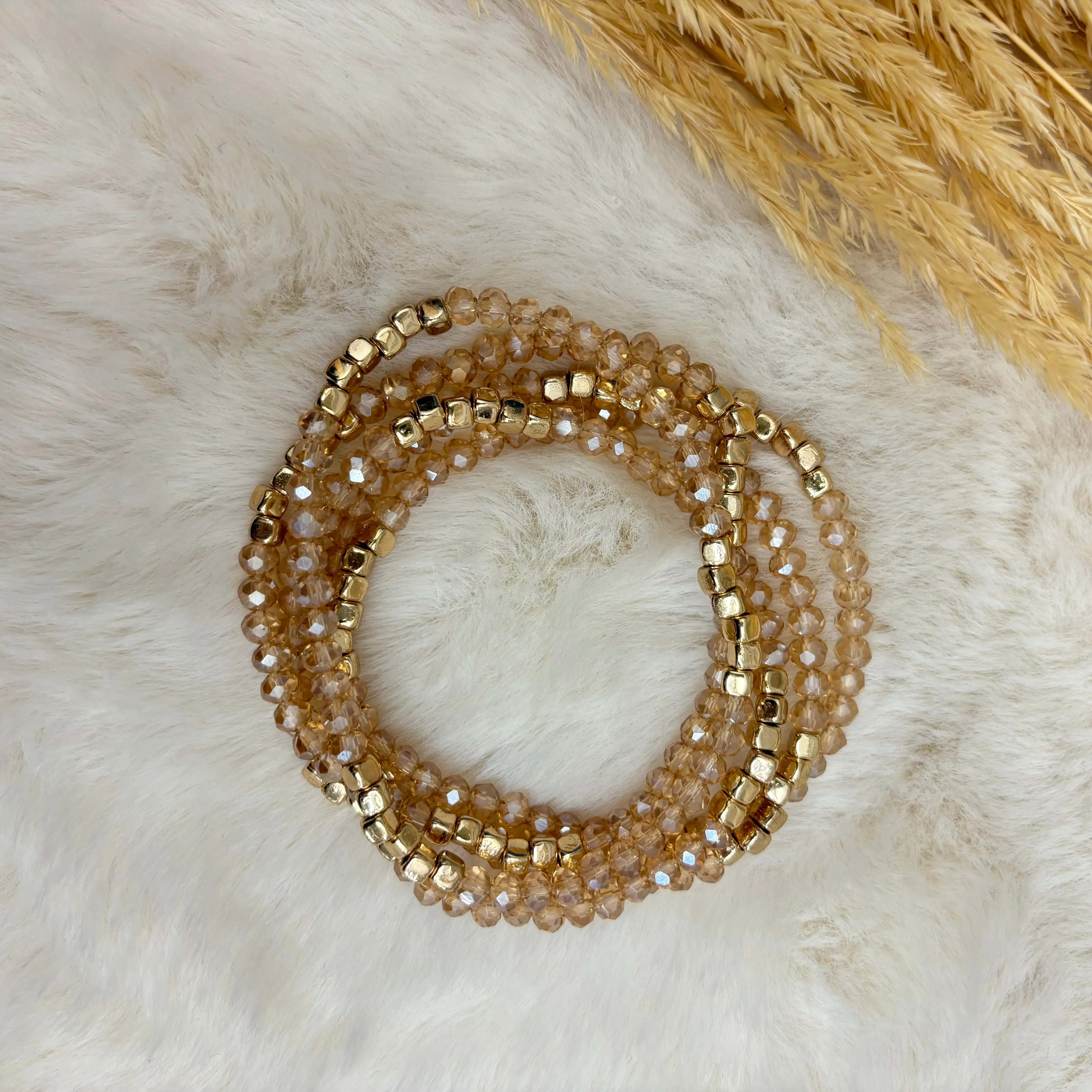 Stacker Bracelet Mini / Champagne Gold